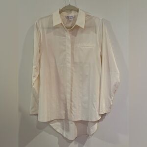 Athleta Ivory Button-Up Urbanite Shirt